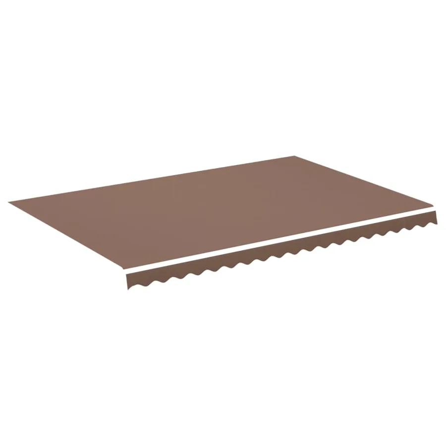 Tissu de remplacement pour auvent marron 4,5x3 m polyester - 2