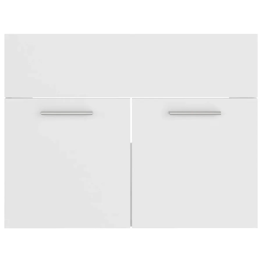 Ensemble de meubles de salle de bain Blanc Bois d'ingénierie - 5