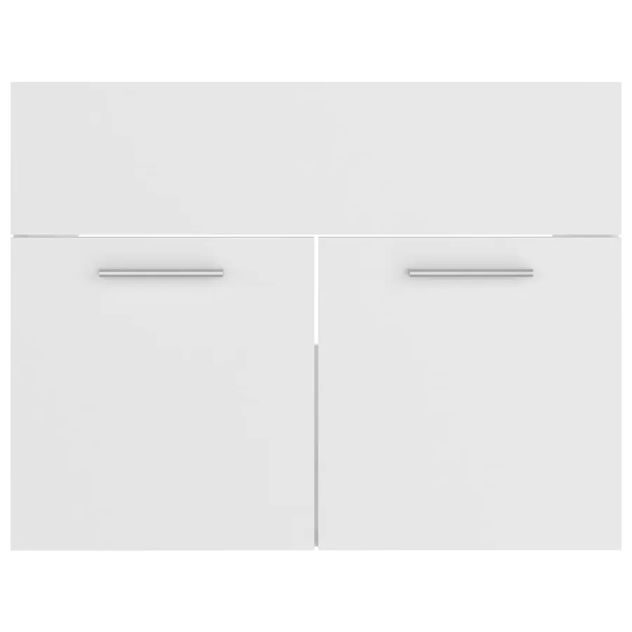 Ensemble de meubles de salle de bain Blanc Aggloméré - 12