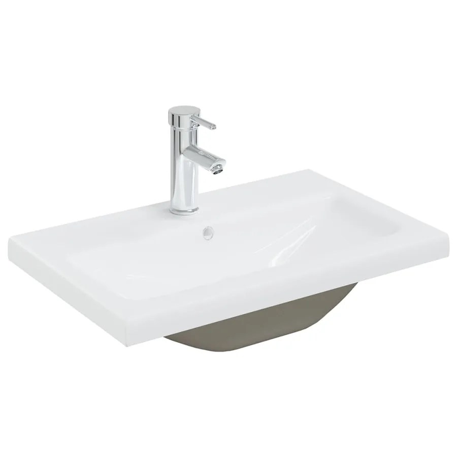 Ensemble de meubles de salle de bain Blanc Aggloméré - 7