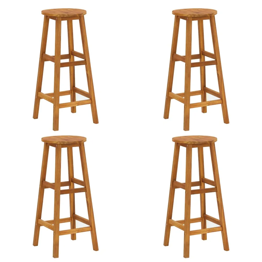 Ensemble de bar de jardin 5 pcs Bois d'acacia solide - 6