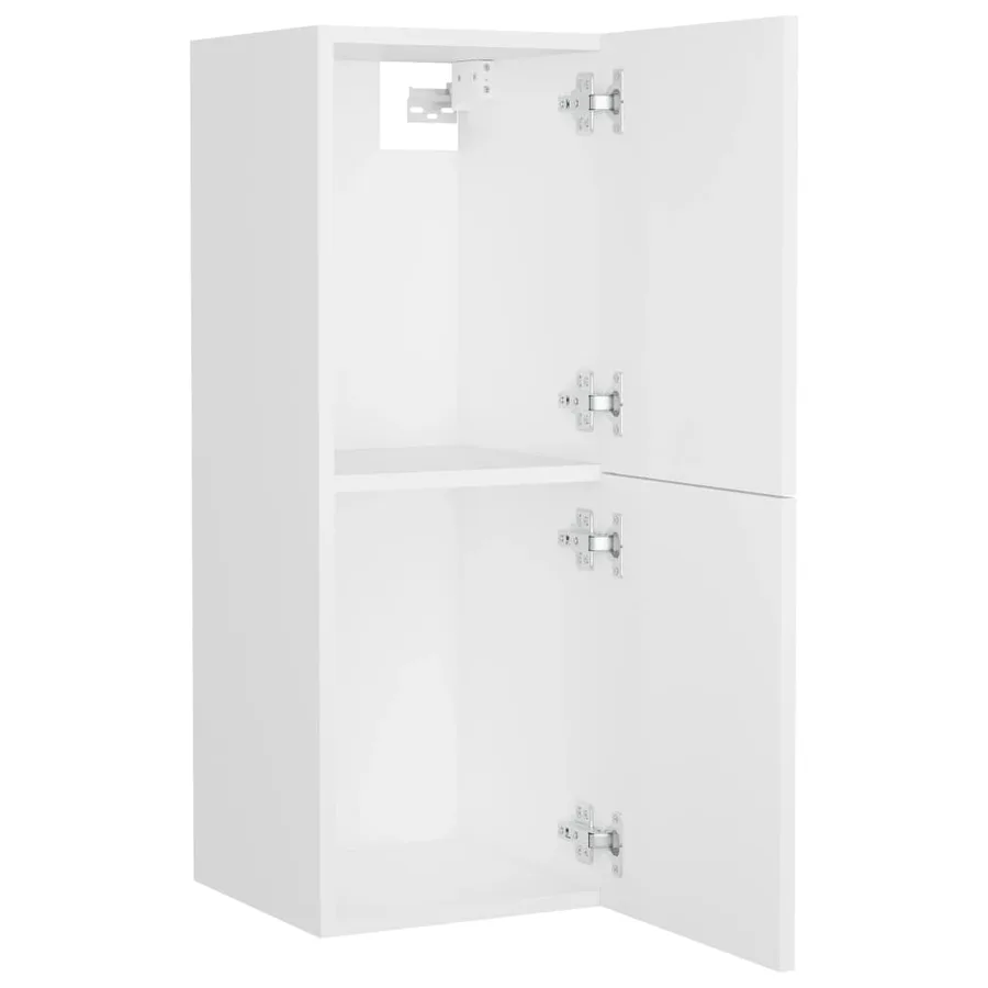 Ensemble de meubles de salle de bain Blanc Bois d'ingénierie - 5