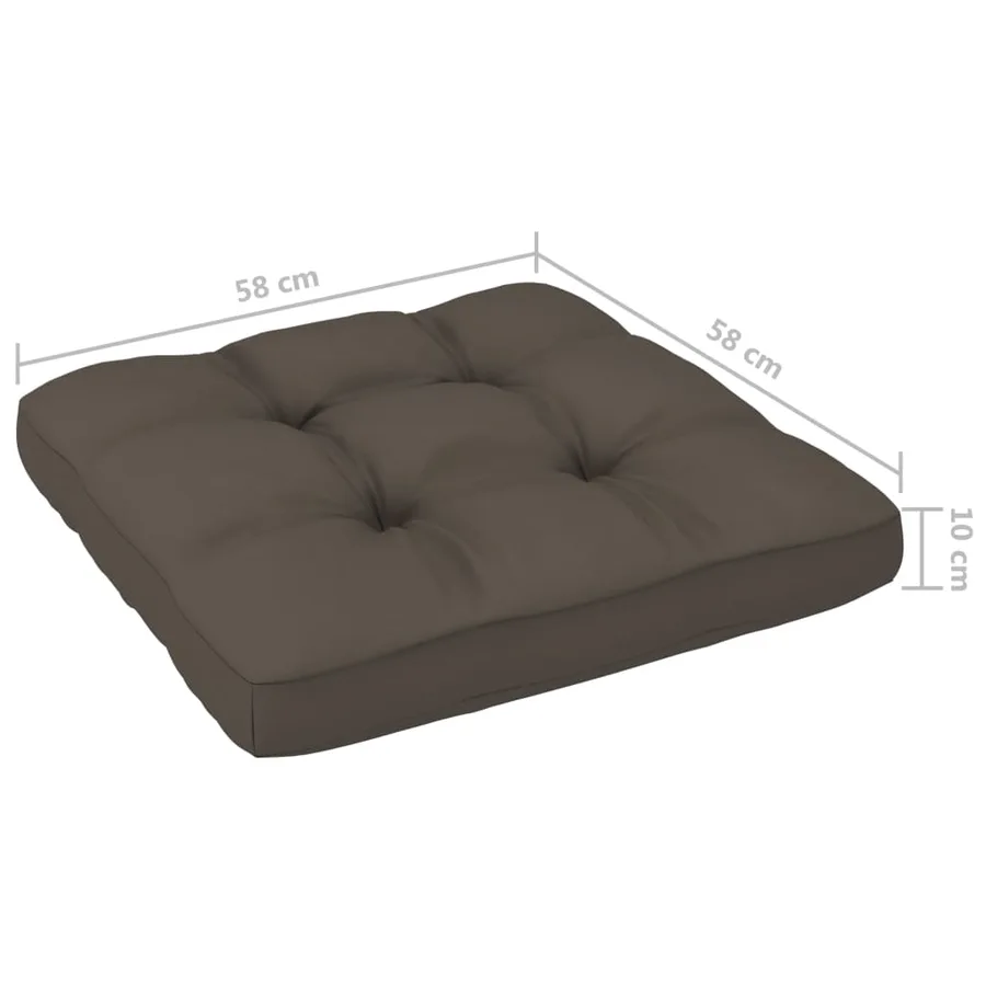 Pouf palette de jardin Bois de pin imprégné de blanc - 10