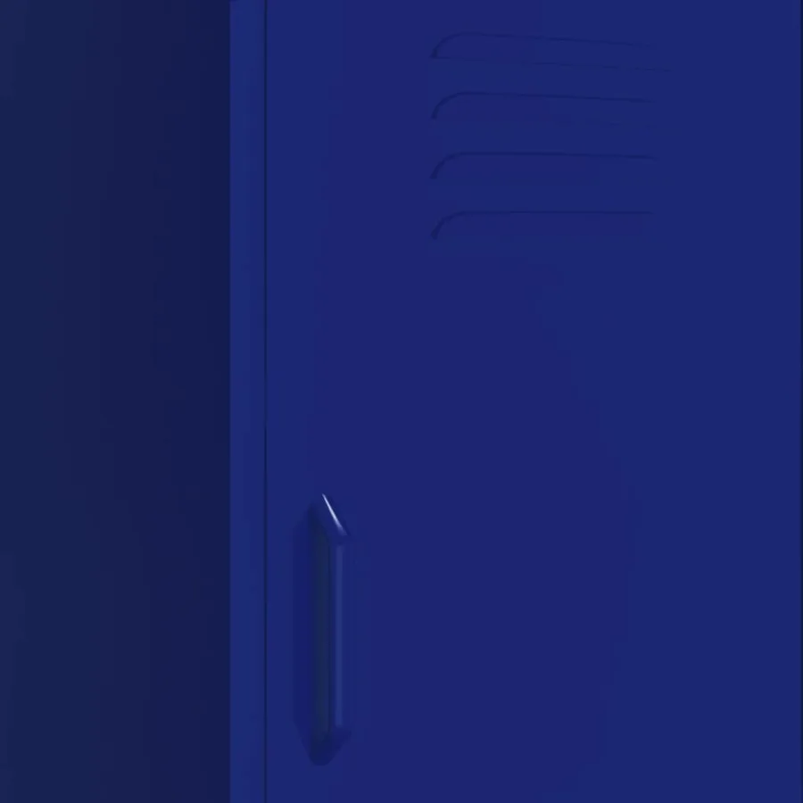 Armoire de rangement Bleu marine 42,5x35x101,5 cm Acier - 7