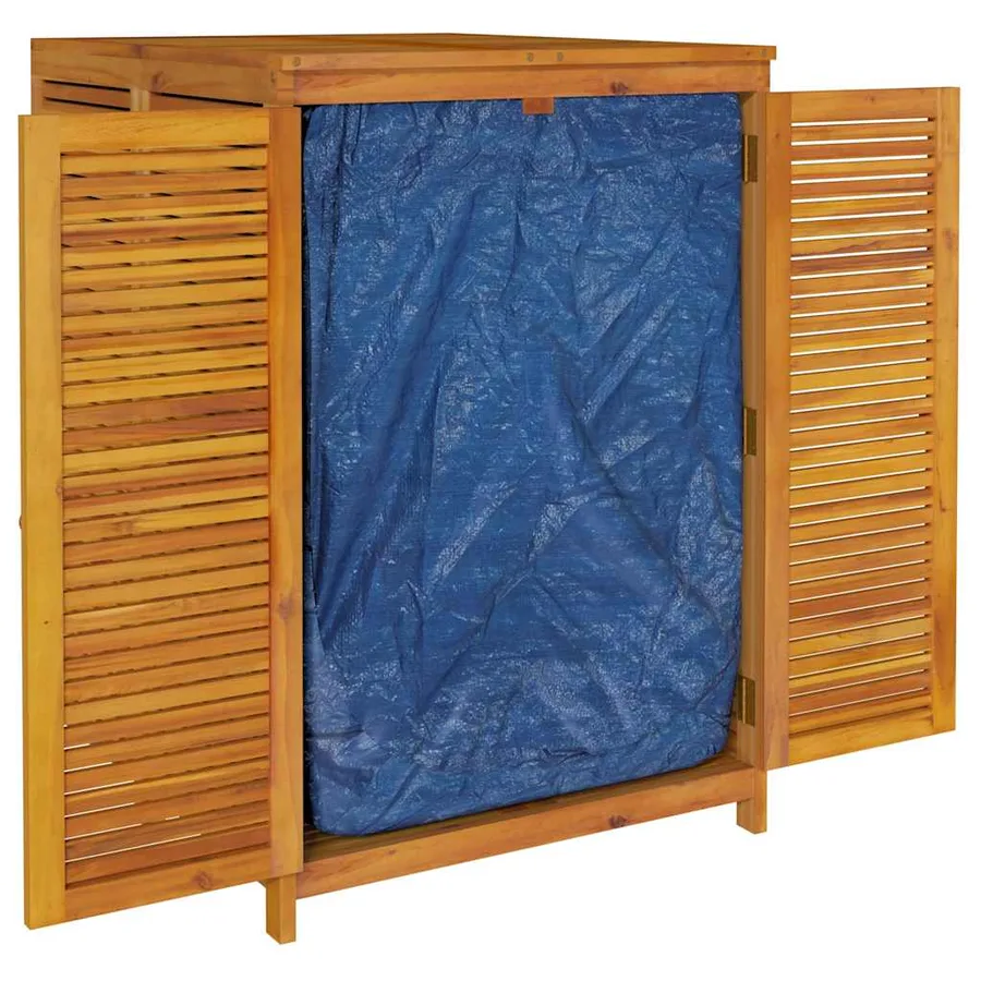Boîte de rangement de jardin 70x87x104 cm bois massif d'acacia - 3