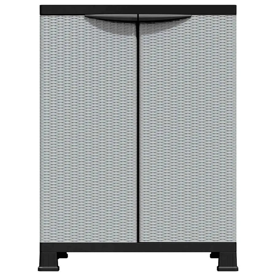 Armoire en plastique 68x39x92 cm Design de rotin - 3