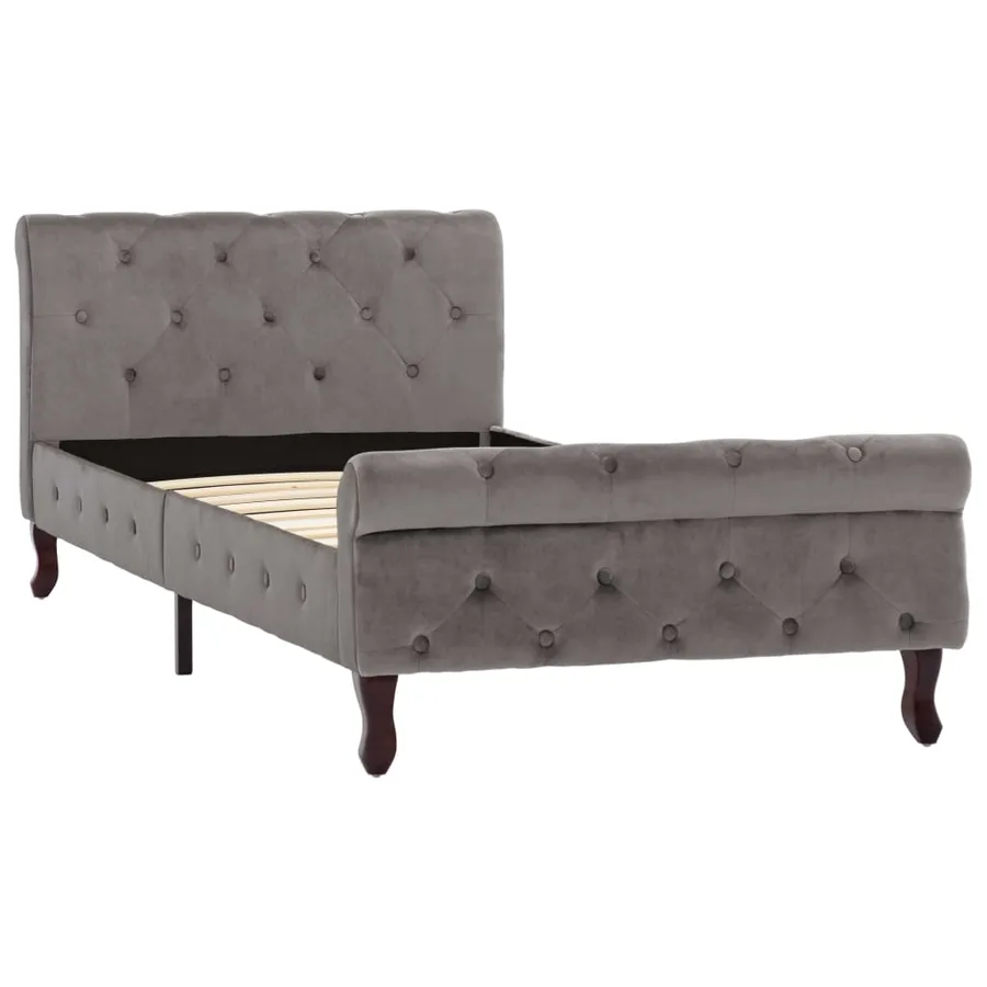 Cadre de lit sans matelas Gris Velours 90x200 cm - 2