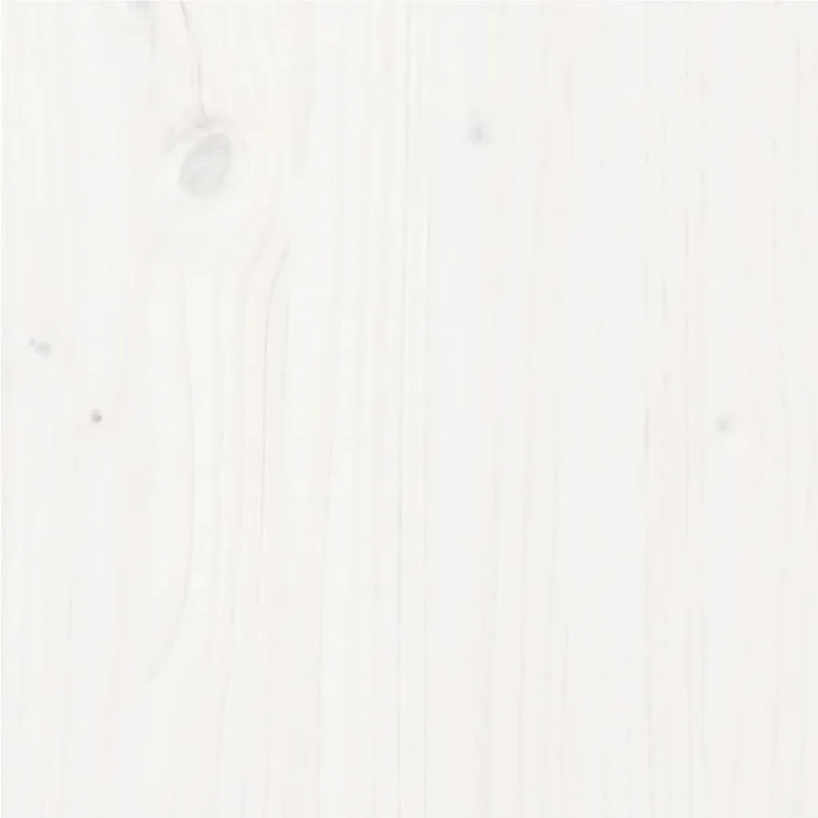 Cadre de lit sans matelas blanc bois de pin massif 100x200 cm - 7