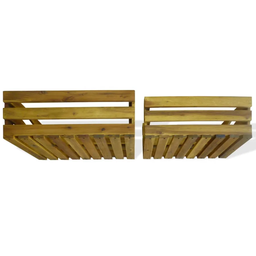 Caisse à pommes 2 pcs Bois d'acacia massif - 6
