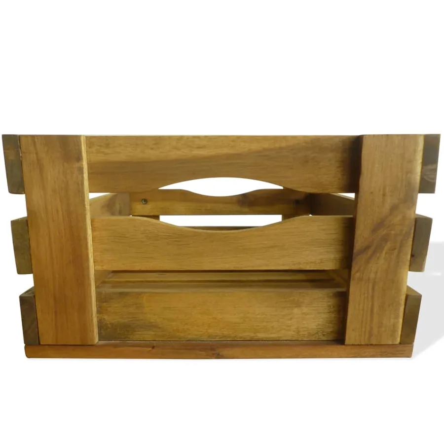 Caisse à pommes 2 pcs Bois d'acacia massif - 7