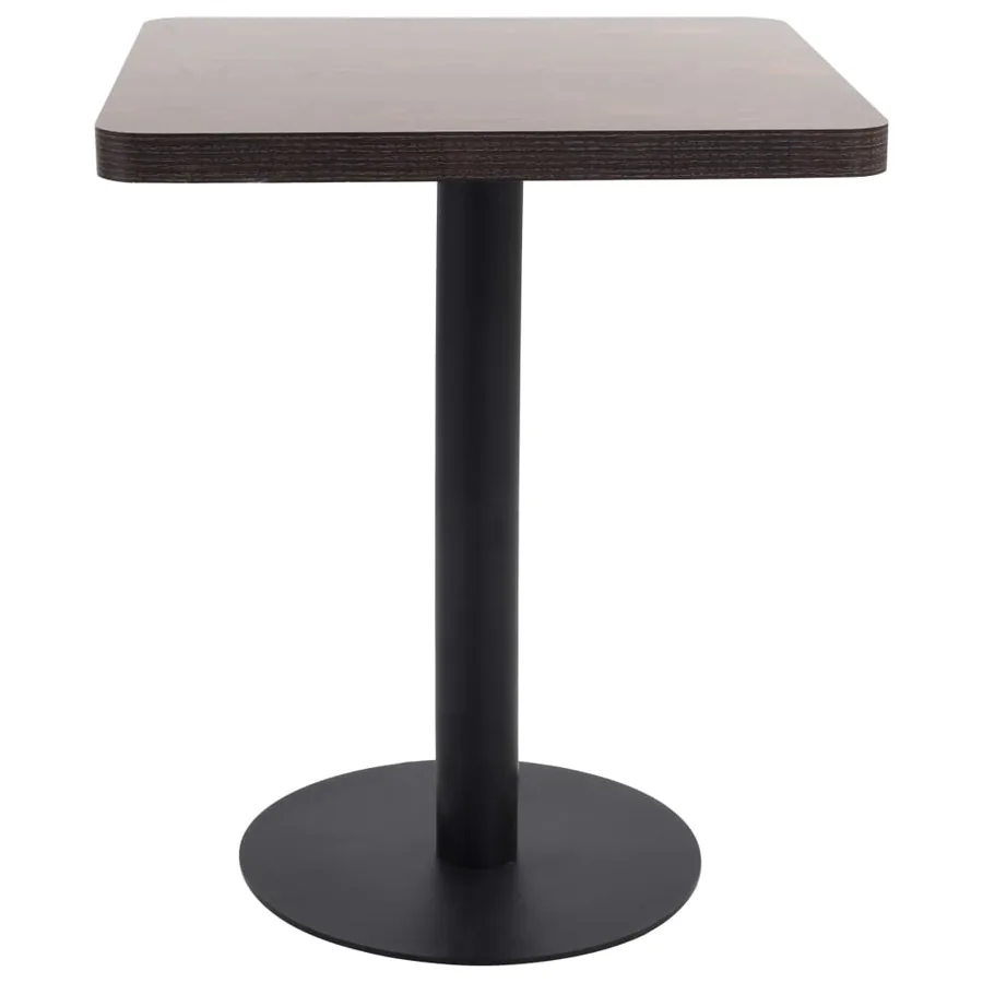 Table de bistro Marron foncé 60x60 cm MDF - 2