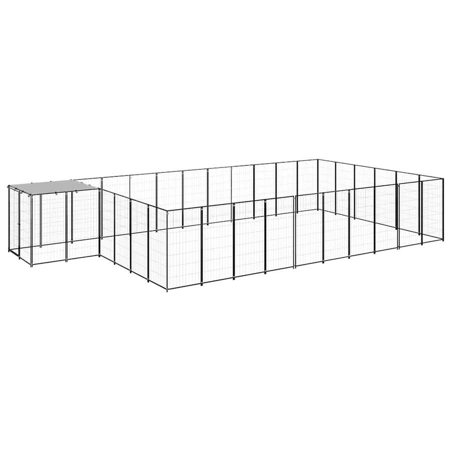 Chenil Noir 19,36 m² Acier - 2