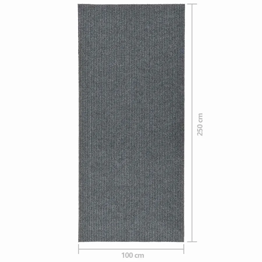 Tapis 100x250 cm Gris - 7