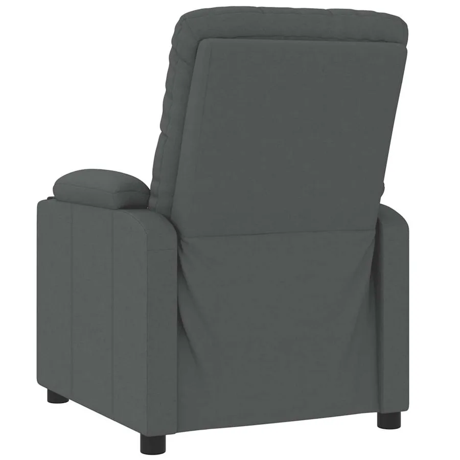 Fauteuil de massage Gris foncé Tissu - 6