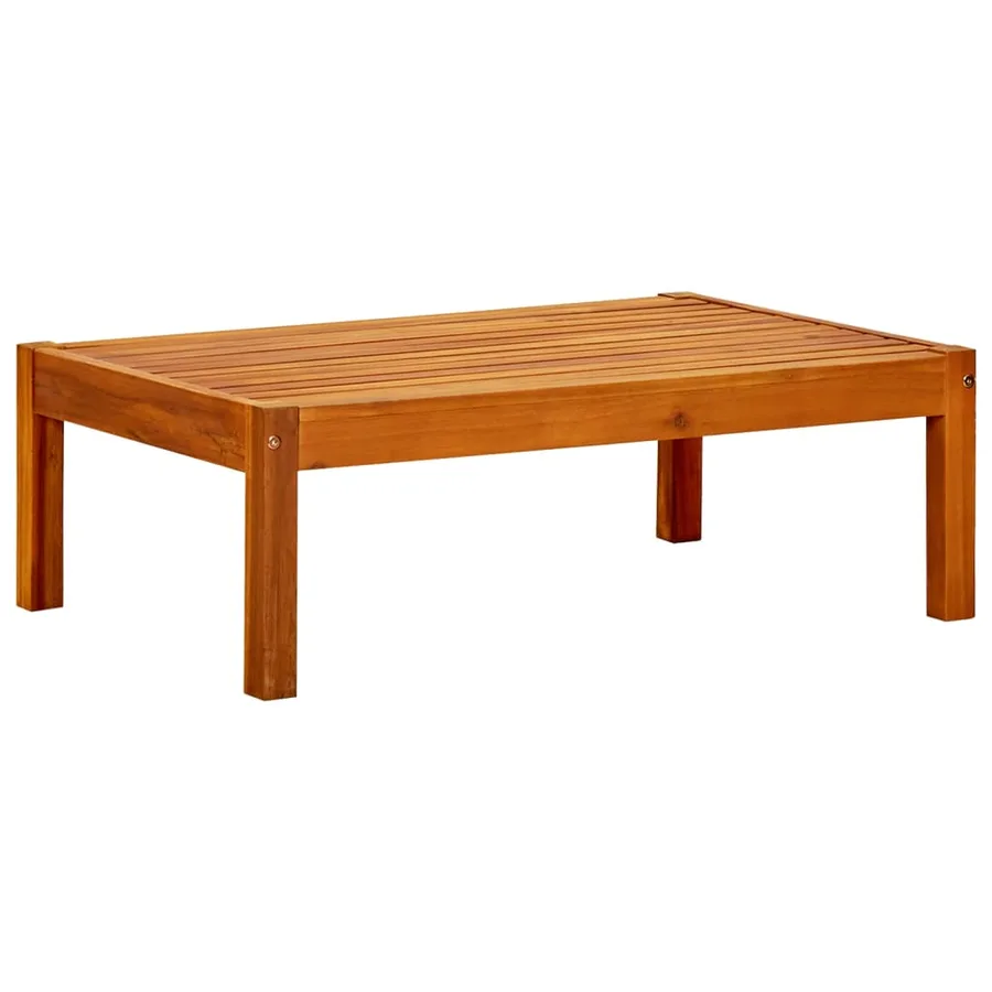 Repose-pieds de jardin lot de 2 Bois d'acacia massif - 4