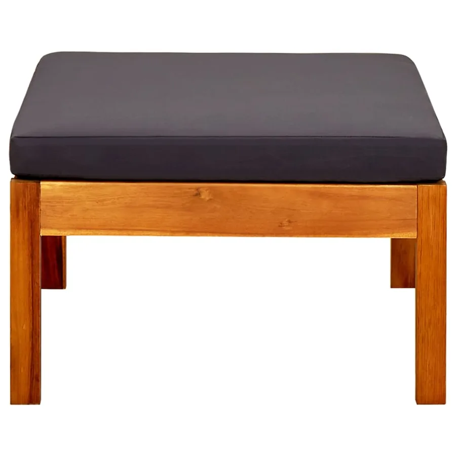 Repose-pieds de jardin lot de 2 Bois d'acacia massif - 5