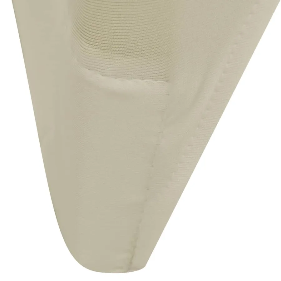 Housse crème extensible pour chaise 6 pièces - 6
