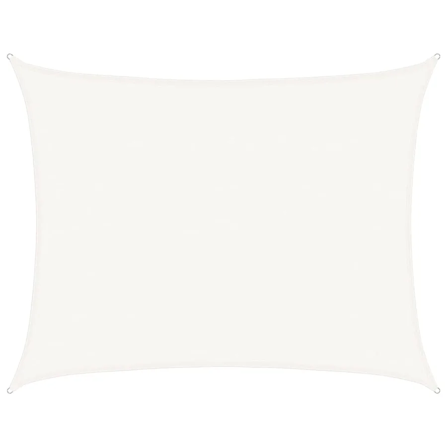 Voile d'ombrage 160 g/m² Blanc 6x8 m PEHD - 2