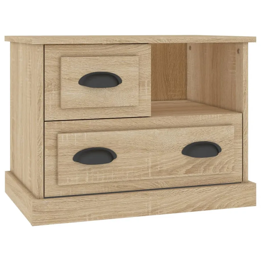 Table de chevet chêne sonoma 60x39x45 cm - 2
