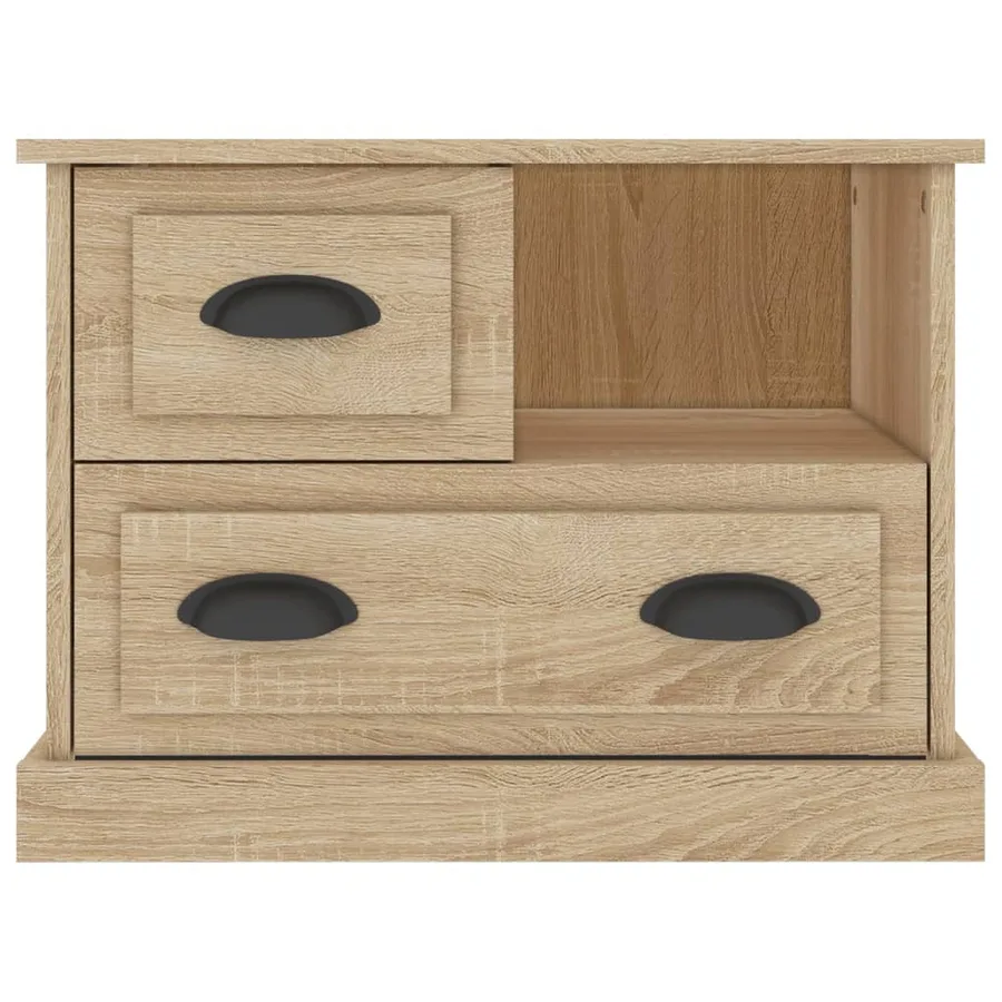 Table de chevet chêne sonoma 60x39x45 cm - 7