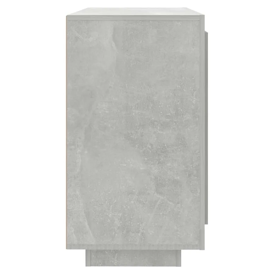 Buffet Gris béton 80x40x75 cm Bois d'ingénierie - 4