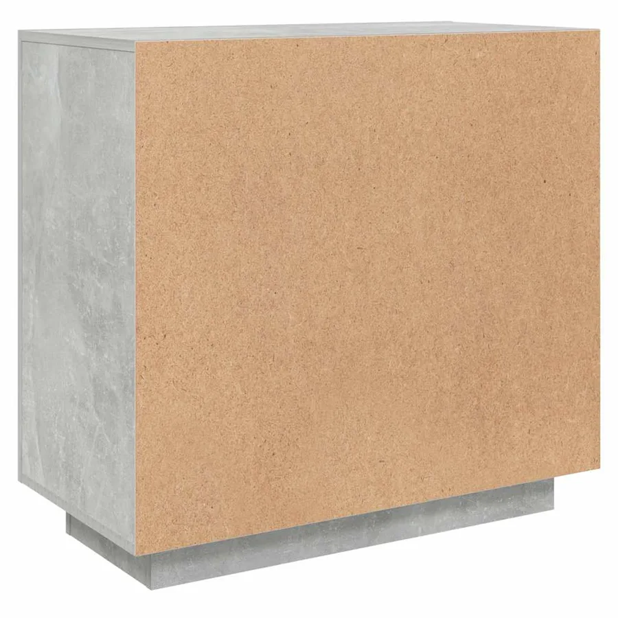 Buffet Gris béton 80x40x75 cm Bois d'ingénierie - 5
