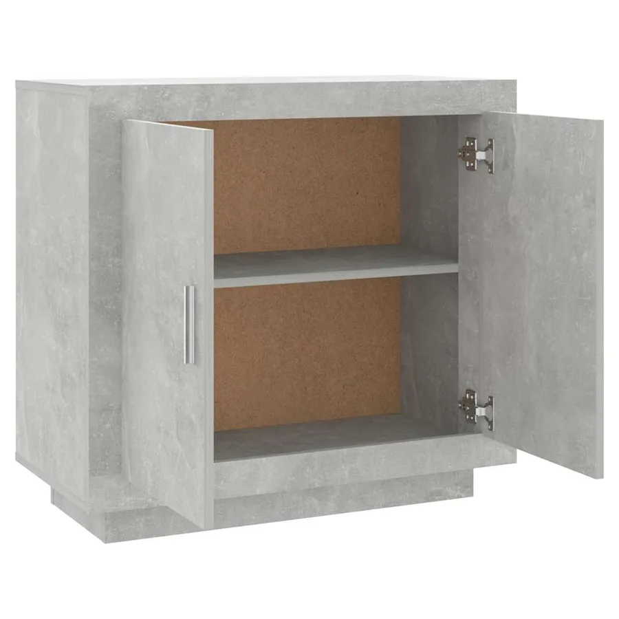 Buffet Gris béton 80x40x75 cm Bois d'ingénierie - 6