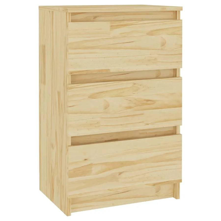 Table de chevet 40x29,5x64 cm Bois de pin solide - 2