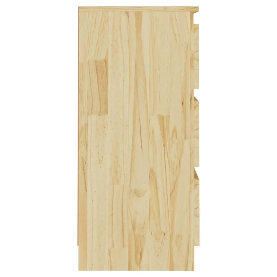 Table de chevet 40x29,5x64 cm Bois de pin solide - 5