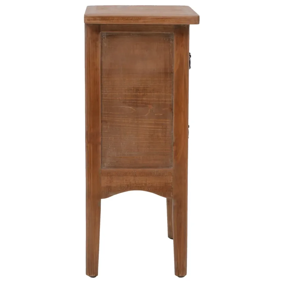 Table de chevet Bois de sapin massif 40 x 29 x 68 cm Marron - 4
