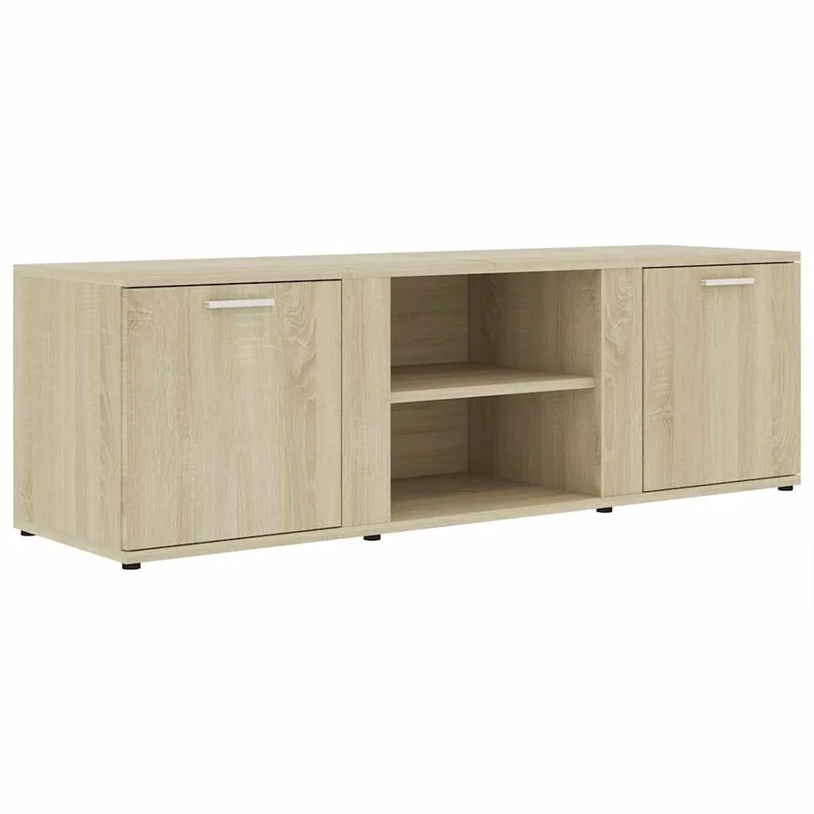 Meuble TV Chêne sonoma 120x34x37 cm Bois d’ingénierie - 2