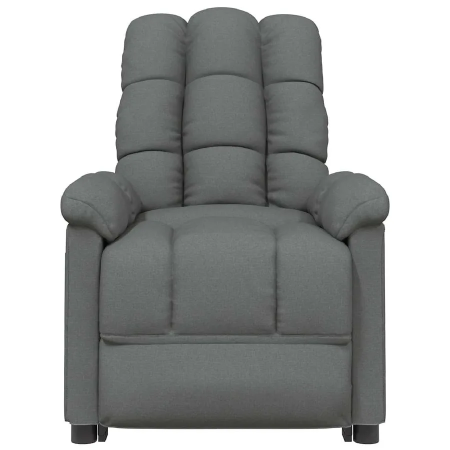Fauteuil électrique de massage Gris foncé Tissu - 4