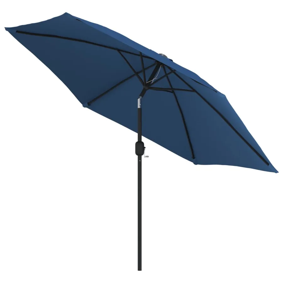 Parasol d'extérieur avec poteau en métal 300 cm Azuré - 3
