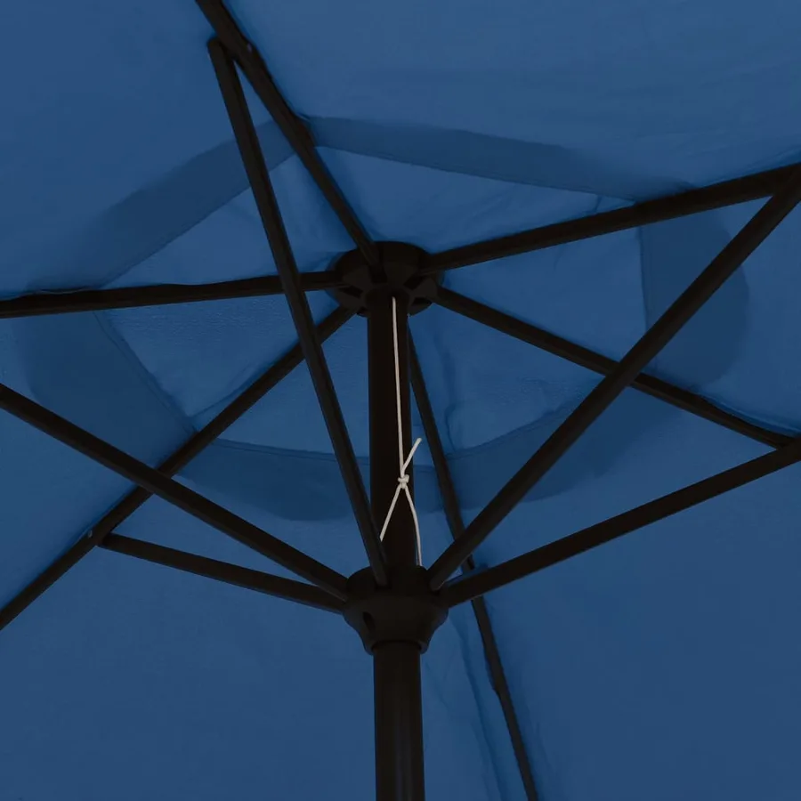Parasol d'extérieur avec poteau en métal 300 cm Azuré - 5