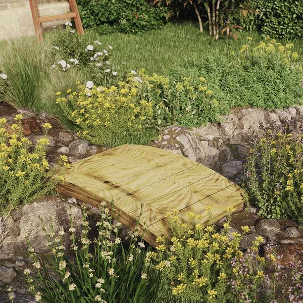 Pont de jardin 110x74 cm Bois massif de pin imprégné