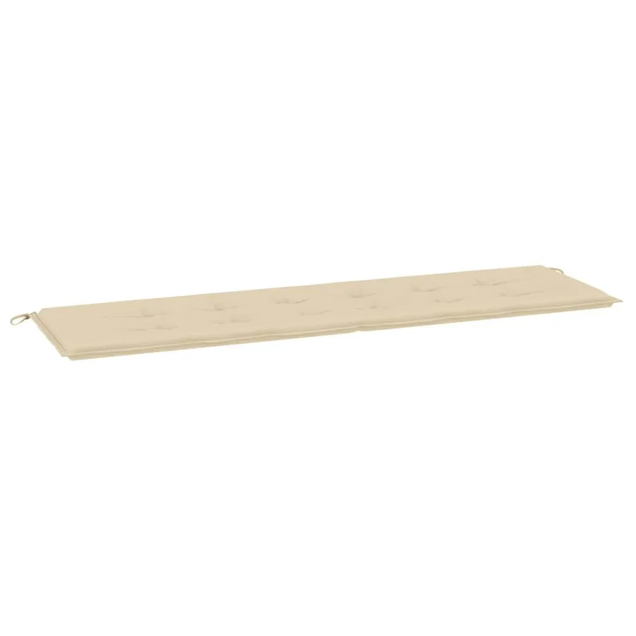 Coussin de banc de jardin beige 180x50x3 cm tissu oxford - 2