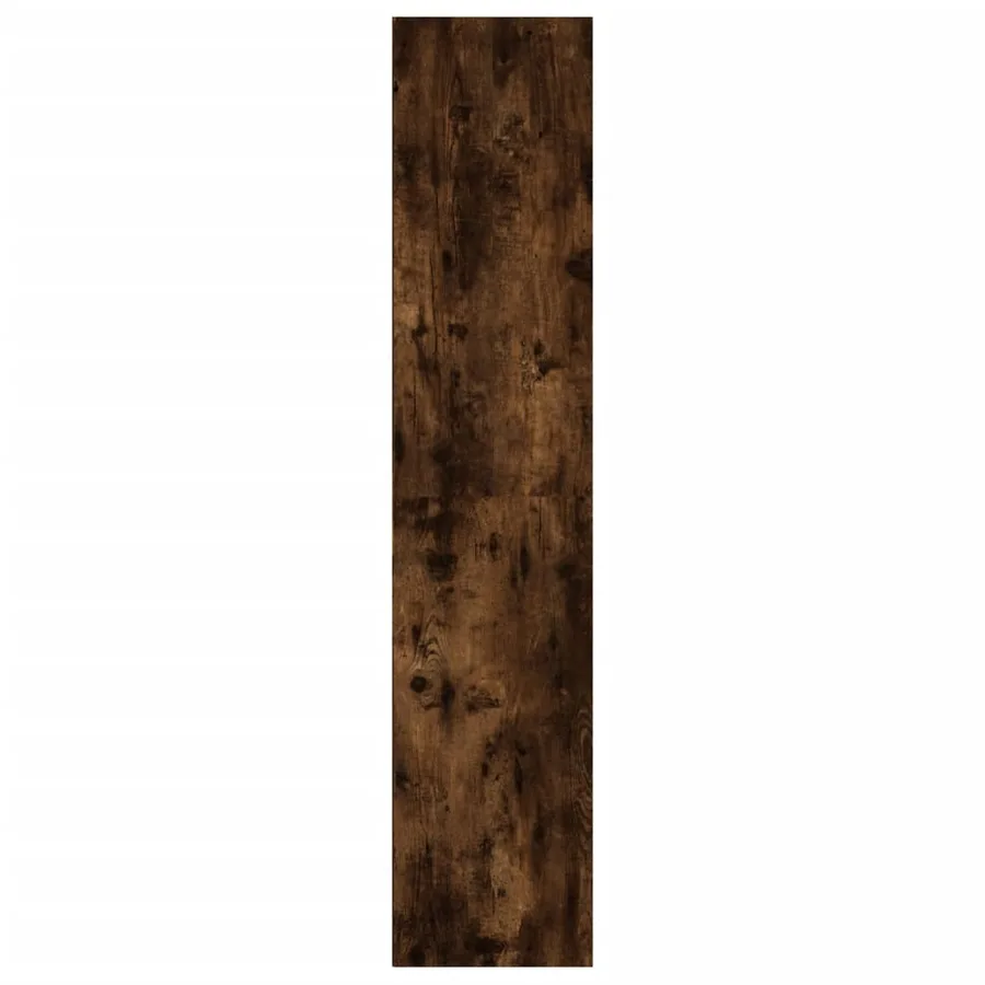 Bibliothèque/Meuble TV Chêne fumé 36x30x143cm Bois d'ingénierie - 7