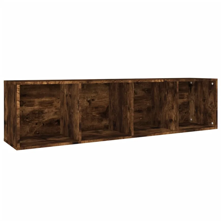 Bibliothèque/Meuble TV Chêne fumé 36x30x143cm Bois d'ingénierie - 8