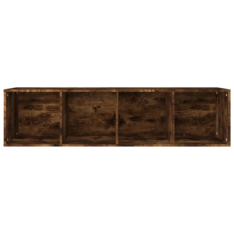 Bibliothèque/Meuble TV Chêne fumé 36x30x143cm Bois d'ingénierie - 9