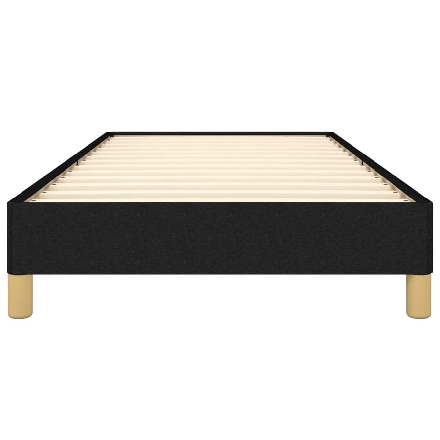 Cadre de lit sans matelas noir 80x200 cm tissu - 5