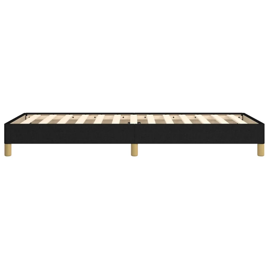 Cadre de lit sans matelas noir 80x200 cm tissu - 6