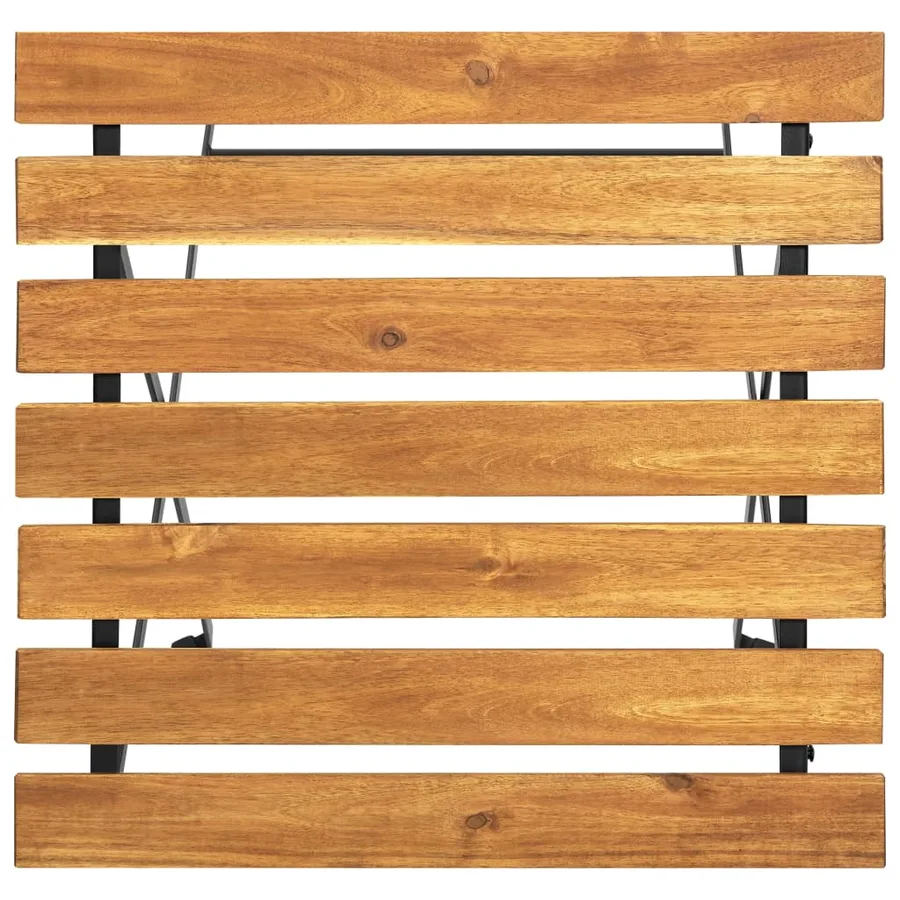 Table de bistro 55x54x71 cm Bois d'acacia massif - 5
