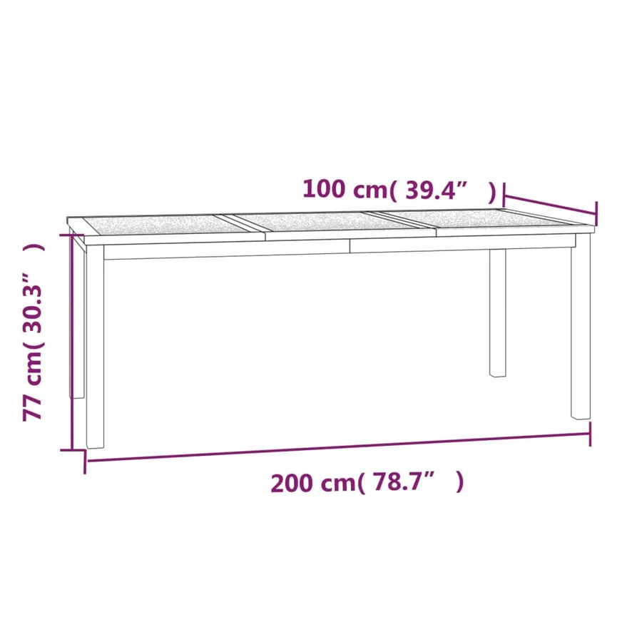 Ensemble à manger de jardin 9 pcs Bois de teck solide - 10