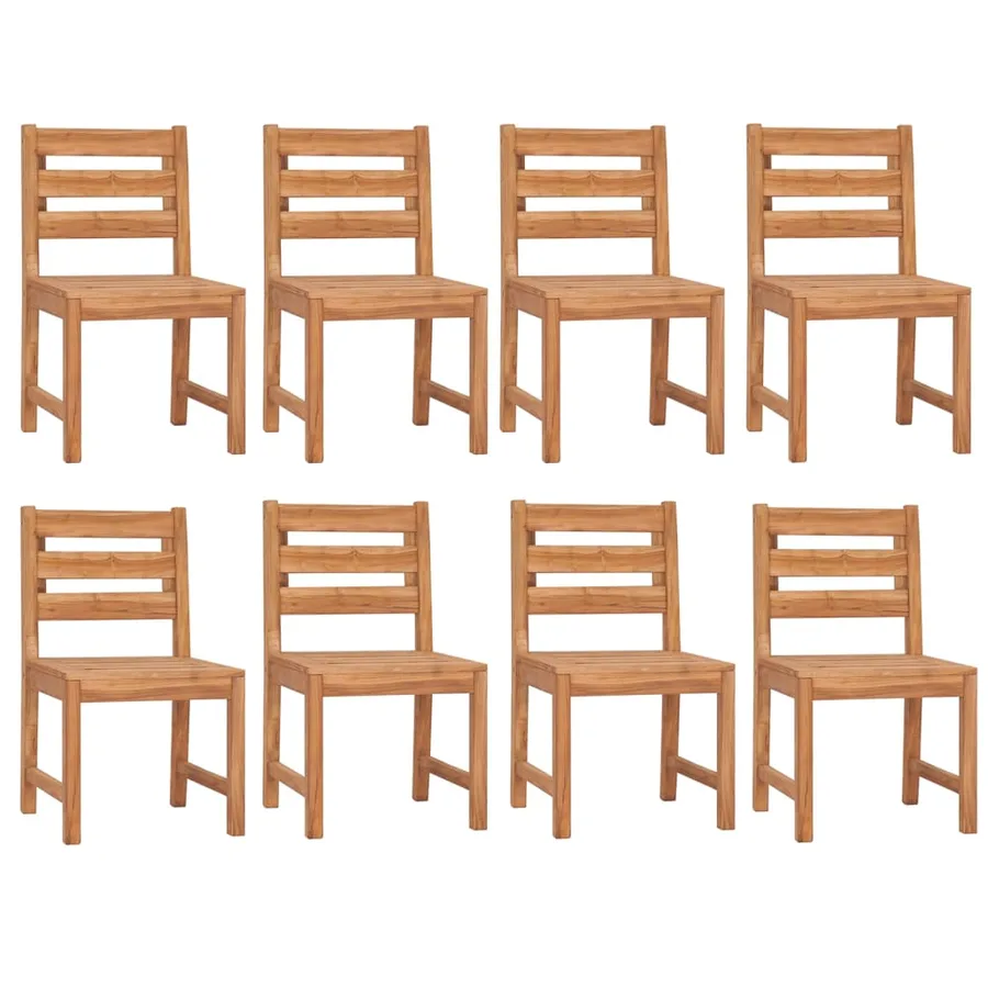 Ensemble à manger de jardin 9 pcs Bois de teck solide - 4