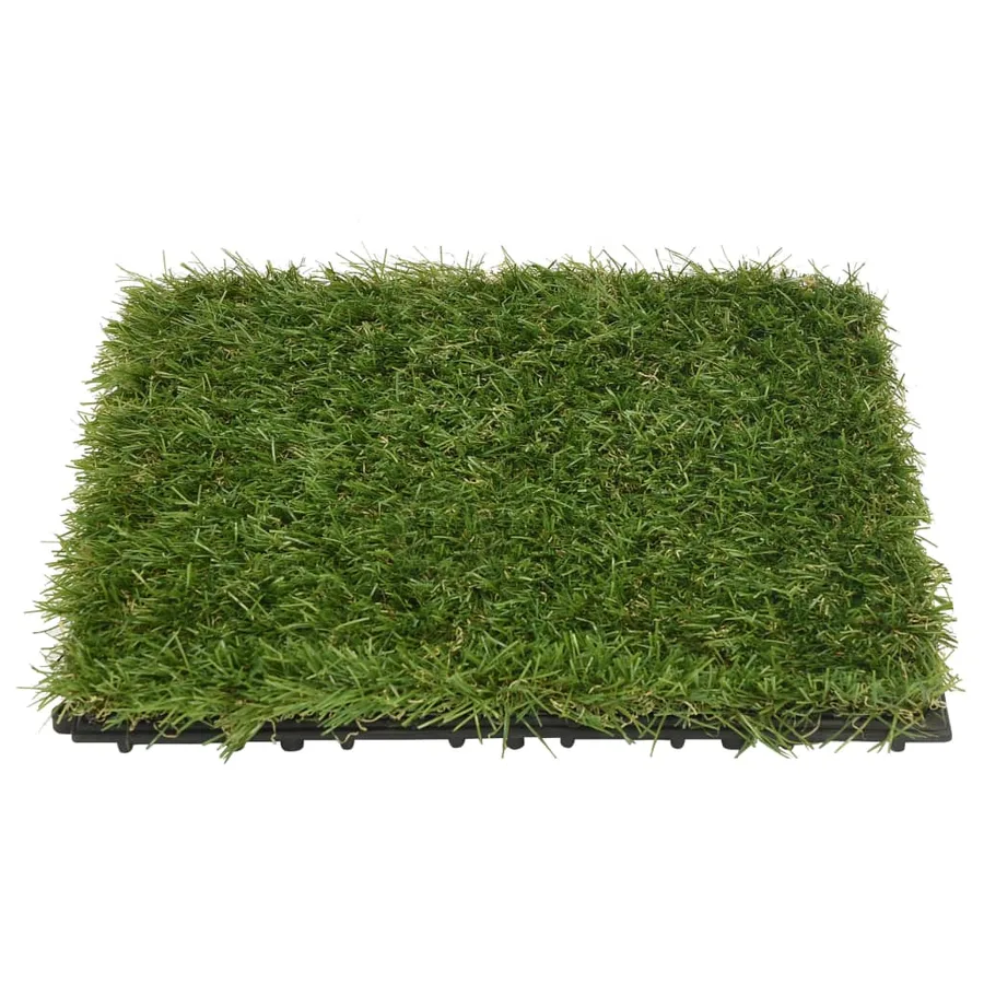 Carreaux de gazon artificiel 11 pcs Vert 30x30 cm - 4