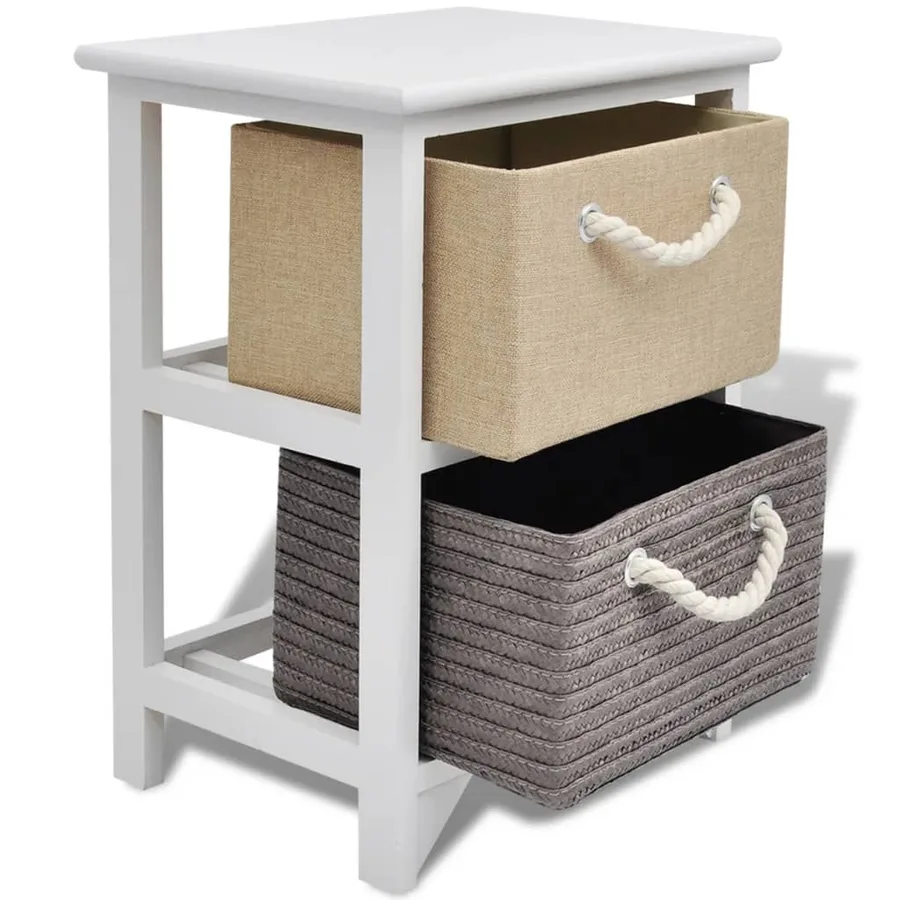 Table de chevet 2 pcs Bois - 4
