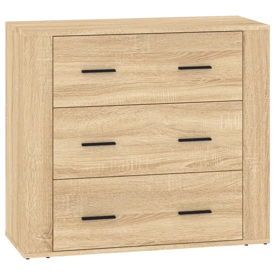 Buffets 3 pcs Chêne sonoma Bois d'ingénierie - 7