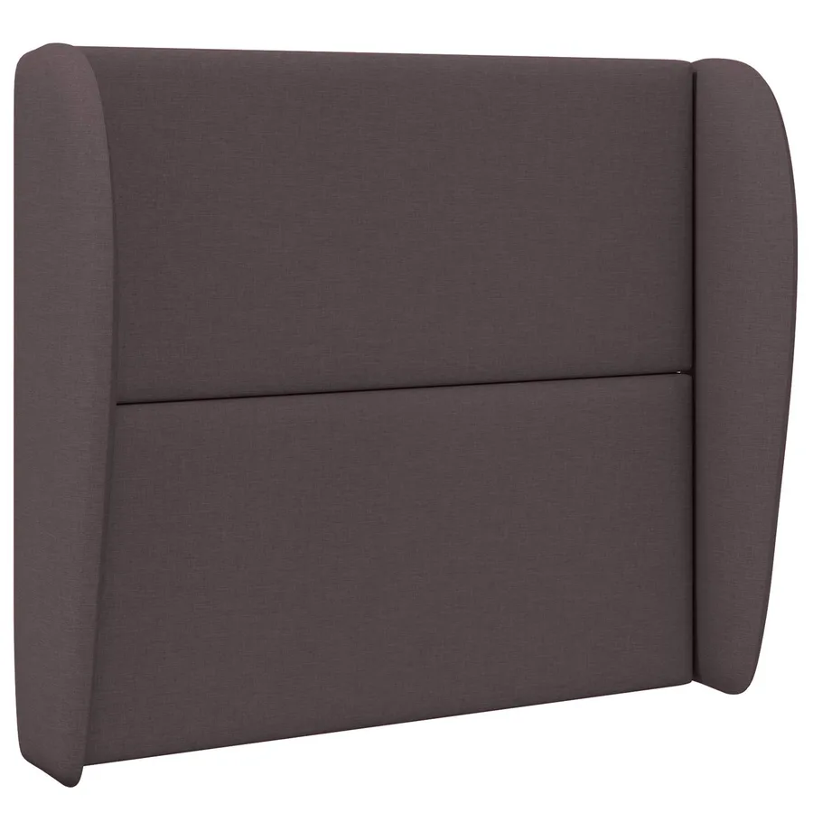 Oreille de tête de lit Marron 80 x 23 x 6 cm tissu - 3