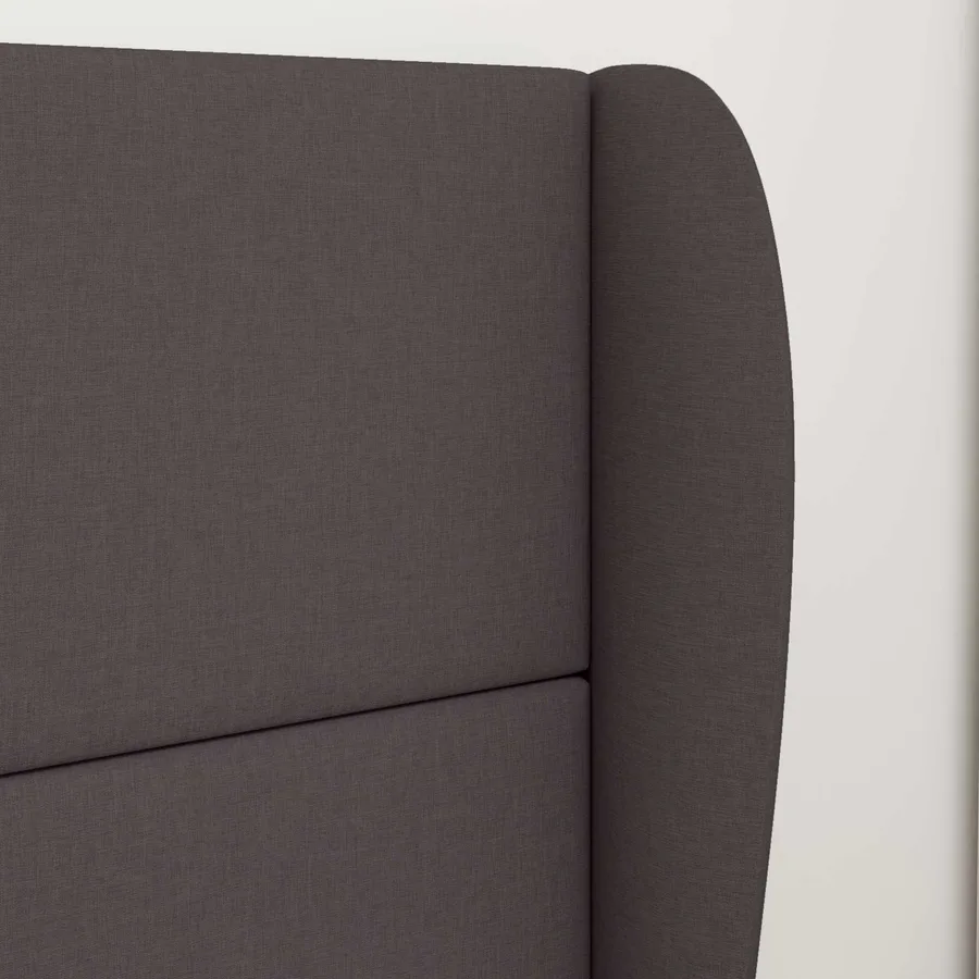 Oreille de tête de lit Marron 80 x 23 x 6 cm tissu - 4