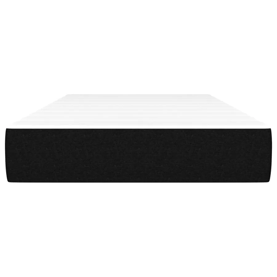 Matelas de lit à ressorts ensachés fermeté moyenne Noir 100x200x20 cm Tissu - 3